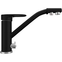 Смеситель для кухни Ulgran Quartz UQ-010-07 Уголь — фото 1, Смесители