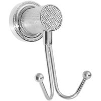 Двойной крючок Boheme Royal Cristal 10926-CR Хром — фото 1, Крючки для полотенец