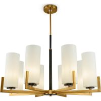 Люстра Maytoni Modern Fortano Белая Латунь арт-MOD089PL-08BS — фото 2, Люстры