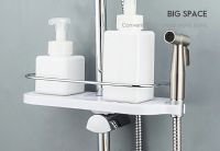 Полка корзина Frap F339 Белая — фото 9, Полки для ванной и душа