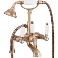 Смеситель на борт ванны Cezares First-PBV-02-Bi Бронза — фото 1, Смесители на борт ванны