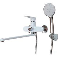 Смеситель для ванны Frap H49 F2249 универсальный Белый Хром — фото 1, Смеситель для ванны