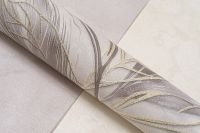 Обои Артекс Хлоя 10708-04 Винил на флизелине (1,06*10,05) Коричневый/Золото, Листья — фото 8, Обои для стен