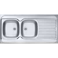 Кухонная мойка Alveus Classic 100 NAT-60 1200x600 L 1009084 Натуральная сталь — фото 1, Кухонные мойки