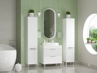 Товар: Шкаф пенал Brevita Enfida 35 R ENF-05035-010P Белый матовый - фото 10 Шкаф пенал Brevita Enfida 35 R ENF-05035-010P Белый матовый — фото 10, Мебель для ванной