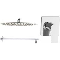 Душевая система Aquanet Static 1.10 257153 Хром — фото 1, Встраиваемые душевые комплекты