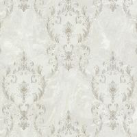 Обои Decori-Decori Forte dei Marmi 2 83702 Винил на флизелине (1,06*10,05) Белый/Серый, Дамаск — фото 1, Обои для стен
