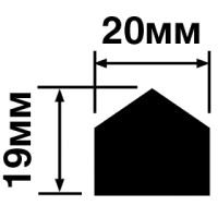 Молдинг HIWOOD TRN20 2700x20x19 мм — фото 2, Молдинги