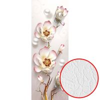 Фотообои Divino T-268 Фактура фреска Винил на флизелине (1*2,7) Бежевый/Розовый, Цветы — фото 1, Обои для стен