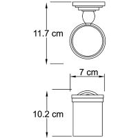 Товар: Стакан для зубных щеток WasserKRAFT Isar K-7328 Темная бронза - фото 4 Стакан для зубных щеток WasserKRAFT Isar K-7328 Темная бронза — фото 4, Мыльницы