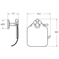 Товар: Держатель туалетной бумаги Art&Max Antic AM-E-2683AL с крышкой Хром - фото 2 Держатель туалетной бумаги Art&Max Antic AM-E-2683AL с крышкой Хром — фото 2, Держатели туалетной бумаги