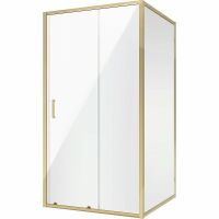 Душевой уголок Niagara Nova 100х80 NG-42-10AG-A80G профиль Холодное золото стекло прозрачное — фото 1, Душевые уголки