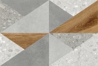 Керамическая плитка GlobalTile Vision Светло-серый декор 9VI0164M настенная 27х40 см — фото 1, Керамическая плитка