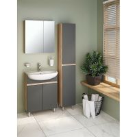 Товар: Тумба под раковину Runo Лада 60 00-00001165 Дуб серый Графит - фото 4 Тумба под раковину Runo Лада 60 00-00001165 Дуб серый Графит — фото 4, Тумбы под раковину