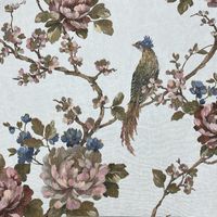 Обои Prima Italiana Ducale 80205 Винил на флизелине (1,06*10,05) Белый/Разноцветный, Цветы/Птицы — фото 3, Обои для стен