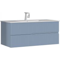 Тумба с раковиной Orka Moonlight 120 5001507 подвесная Голубая матовая — фото 1, Тумбы с раковиной