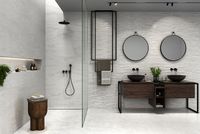 Товар: Керамическая плитка Emigres Cintia Tex Blanco настенная 25х75 см - фото 2 Керамическая плитка Emigres Cintia Tex Blanco настенная 25х75 см — фото 2, Керамическая плитка