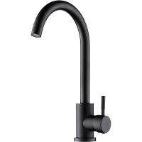 Смеситель для кухни Orange Steel M99-009b Черный матовый — фото 1, Смесители для кухни