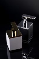 Дозатор для жидкого мыла Boheme 10969-B-G Черный Золото — фото 3, Дозаторы