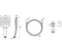 Товар: Душевой гарнитур Ravak 907.00 X07S010 Хром Белый - фото 7 Душевой гарнитур Ravak 907.00 X07S010 Хром Белый — фото 7, Душевые гарнитуры