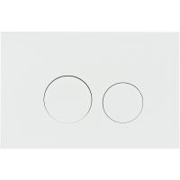 Клавиша смыва Olive's Plaza PL411W Белая матовая — фото 1, Кнопки смыва