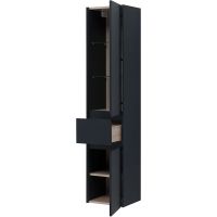 Товар: Шкаф пенал Aquanet Бруклин 35 310138 подвесной Антрацит матовый - фото 6 Шкаф пенал Aquanet Бруклин 35 310138 подвесной Антрацит матовый — фото 6, Пеналы для ванной комнаты