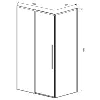 Товар: Душевой уголок Vincea Slim-N 140x90 VSR-4SN9014CLG профиль Брашированное золото стекло прозрачное - фото 5 Душевой уголок Vincea Slim-N 140x90 VSR-4SN9014CLG профиль Брашированное золото стекло прозрачное — фото 5, Душевые уголки