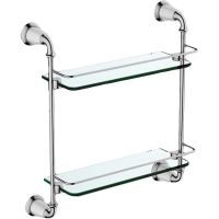 Стеклянная полка Art&Max Bianchi AM-E-2611-D-Cr Хром — фото 1, Полки для ванной и душа