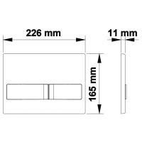 Клавиша смыва Berges Novum L3 040013 Хром — фото 4, Комплектующие для душевого оборудования