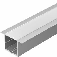 Профиль алюминиевый Arlight 016139 встраиваемый с накладным фланцем Серебристый — фото 1, Профили для светодиодных лент
