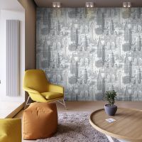 Обои Solo New York SL8631-23 Винил на флизелине (1,06*10) Серый, Город — фото 2, Обои для стен