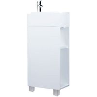 Тумба с раковиной 1MarKa Laura 40Н L У85929 Белая глянцевая — фото 1, Тумбы с раковиной