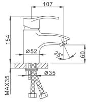 Товар: Смеситель для раковины Frap H70 Хром арт-F1070 - фото 8 Смеситель для раковины Frap H70 Хром арт-F1070 — фото 8, Смесители для раковины