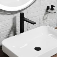 Смеситель для раковины WasserKRAFT Nuthe Черный матовый арт-9103H — фото 2, Смесители для раковины