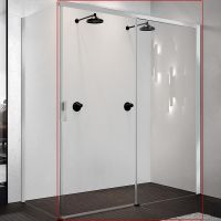 Душевая дверь Novellini Opera 120 R OPEPH119D-1K профиль Хром стекло прозрачное — фото 1, Душевые двери в нишу