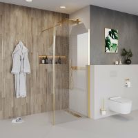 Товар: Душевая перегородка Niagara Nova 90 NG-644-90GOLD профиль Холодное золото стекло прозрачное - фото 2 Душевая перегородка Niagara Nova 90 NG-644-90GOLD профиль Холодное золото стекло прозрачное — фото 2, Душевые перегородки