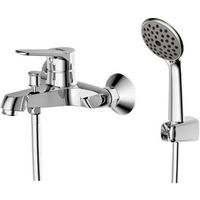 Смеситель для ванны Bravat Eco F6111147C-B Хром — фото 1, Смеситель для ванны