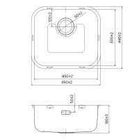 Товар: Кухонная мойка Iddis Mate 49 MAT49S0i77 Сатин - фото 4 Кухонная мойка Iddis Mate 49 MAT49S0i77 Сатин — фото 4, Кухонные мойки
