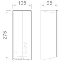 Диспенсер для жидкого мыла Nofer White 03040.W Белый — фото 2, Диспенсеры для жидкого мыла