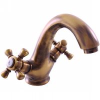 Смеситель для раковины Rav Slezak Morava retro MK328.5SM Бронза — фото 2, Смесители для раковины