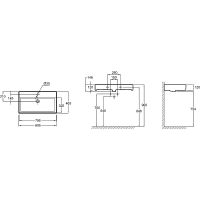 Раковина Jacob Delafon Vivienne 80 EXBI112-NGM Черная матовая — фото 2, Раковины накладные