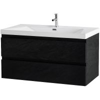 Тумба под раковину Cezares Molveno 80 MOLVENO-80-2C-SO-NR подвесная Nero — фото 2, Мебель для ванной