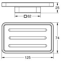 Мыльница Grohe Selection Cube 40806000 Белая — фото 3, Мыльницы