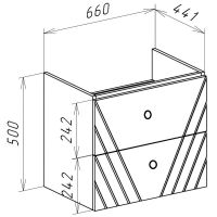 Тумба под раковину Bellezza Альба 70 4631711110014 подвесная Белая — фото 6, Мебель для ванной