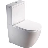 Унитаз компакт SantiLine SL-5016 Белый с бачком и сиденьем Микролифт — фото 1, Напольные унитазы