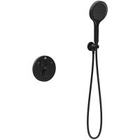 Душевая система Vincea Inspire с термостатом Черная матовая арт-VSFW-3I22MT3MB — фото 4, Встраиваемые душевые комплекты