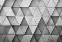 Фреска Ortograf Forma 32618 Фактура флок FLK Флизелин (4*2,7) Серый, Геометрия — фото 2, Фрески