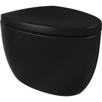 Унитаз Bocchi Etna 1116-005-0129 подвесной Черный глянцевый без сиденья — фото 1, Унитазы