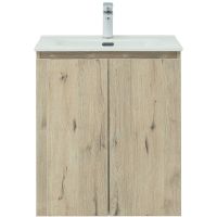 Тумба под раковину Aquanet Алвита New 60 277525 подвесная Дуб Веллингтон — фото 2, Тумбы под раковину