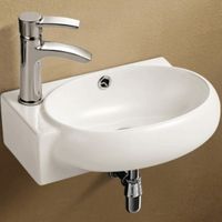 Раковина WeltWasser Aisbach 5011 L 43 10000003874 Белый глянец — фото 1, Мини-раковины